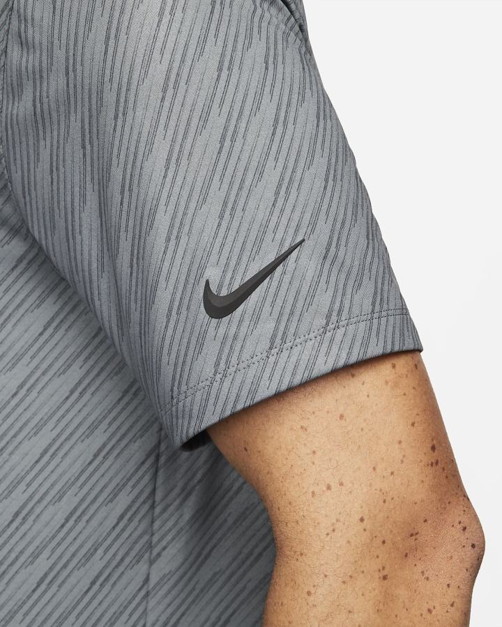 Nike Dri-FIT Vapor Prugasta Golf Muške Polo Majice Tamno Sive Crne | HR-81903KNXP