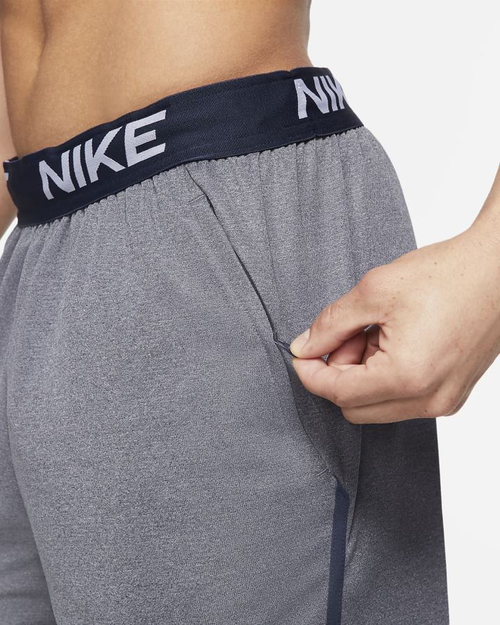 Nike Dri-FIT Veneer Training Muške Kratke Hlače Obsidijanske Indigo Bijele | HR-79381EZQJ