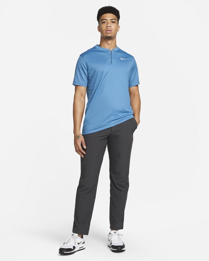 Nike Dri-FIT Victory Golf Muške Polo Majice Plave Bijele | HR-20981OYKD