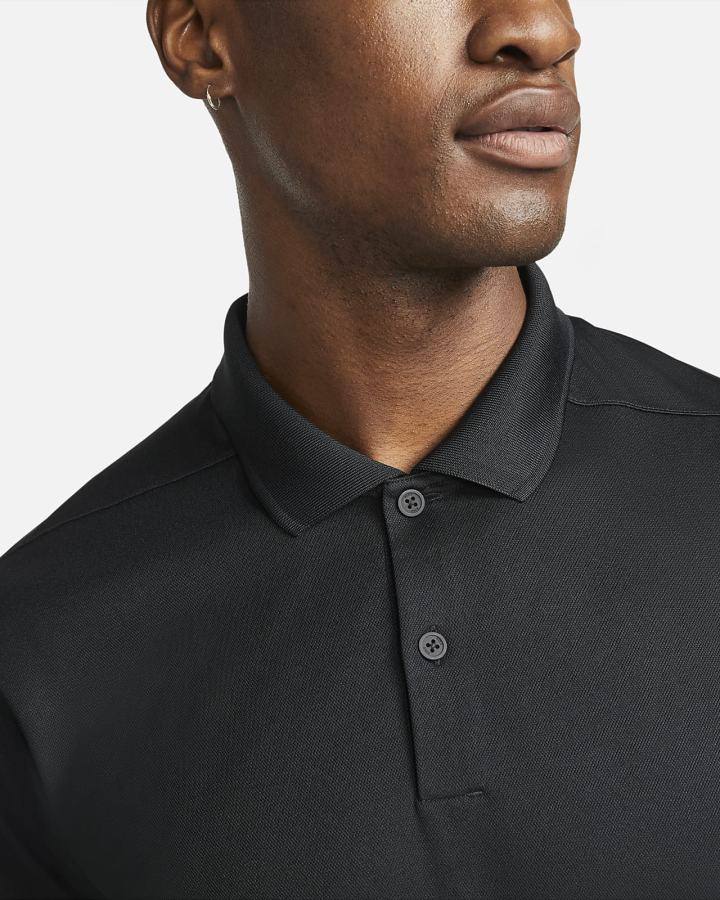 Nike Dri-FIT Victory Golf Muške Polo Majice Crne Bijele | HR-25937OHFZ