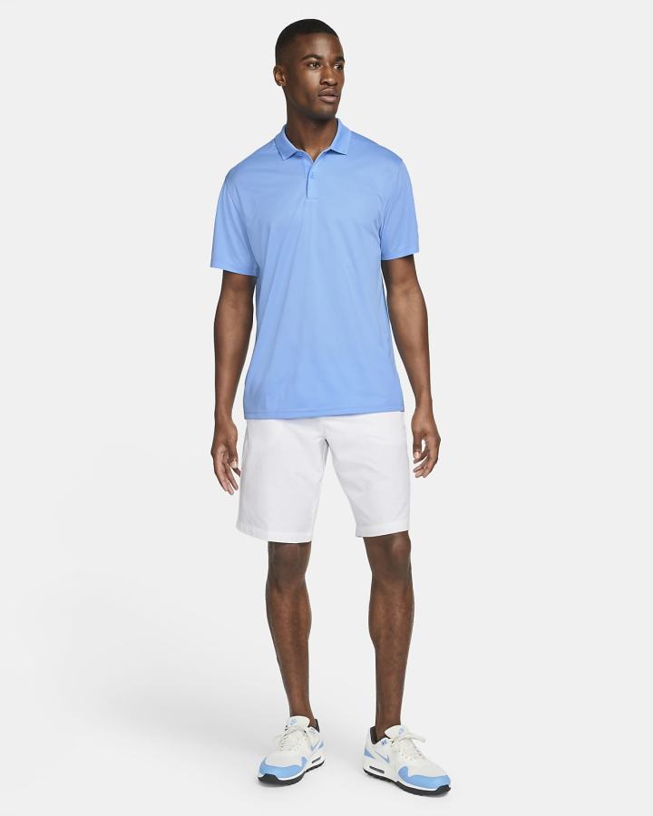 Nike Dri-FIT Victory Golf Muške Polo Majice Crne Bijele | HR-25937OHFZ