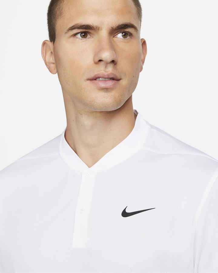 Nike Dri-FIT Victory Golf Muške Polo Majice Bijele Crne | HR-43218ZKHV