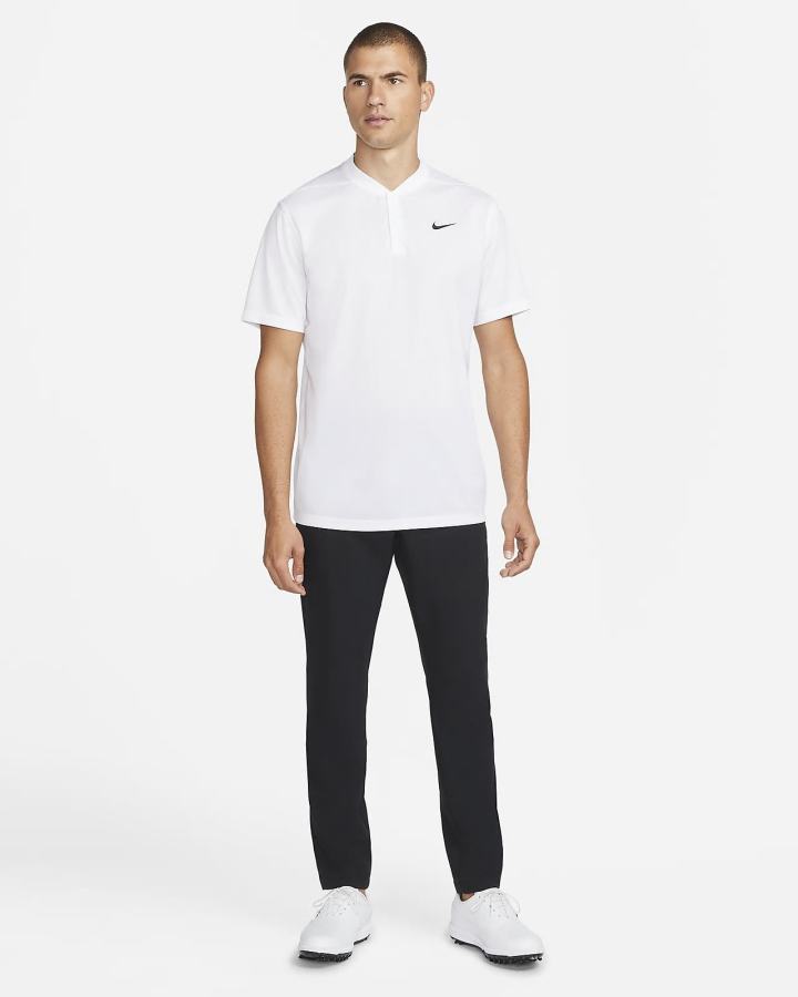 Nike Dri-FIT Victory Golf Muške Polo Majice Bijele Crne | HR-43218ZKHV