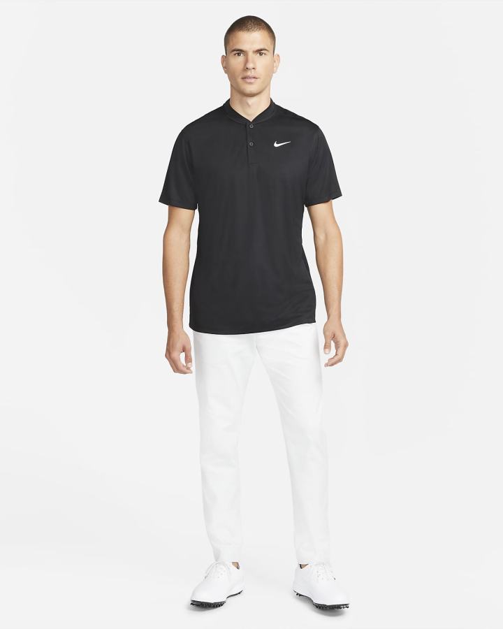 Nike Dri-FIT Victory Golf Muške Polo Majice Crne Bijele | HR-86501GPWF