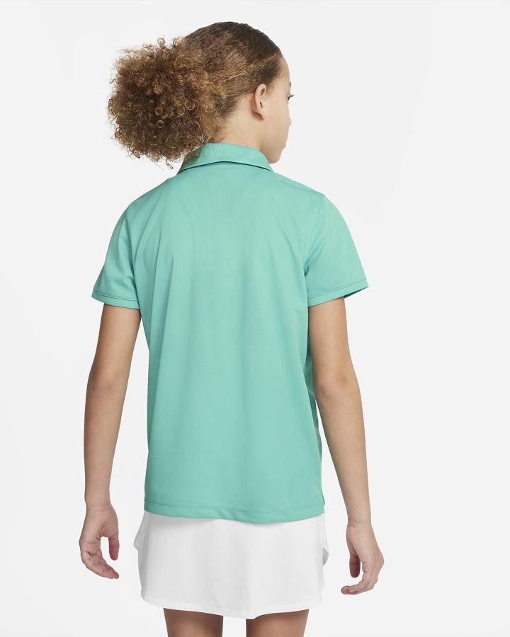 Nike Dri-FIT Victory Kids Golf Za Djevojčice Polo Majice Tirkizne Bijele | HR-25608QXHP