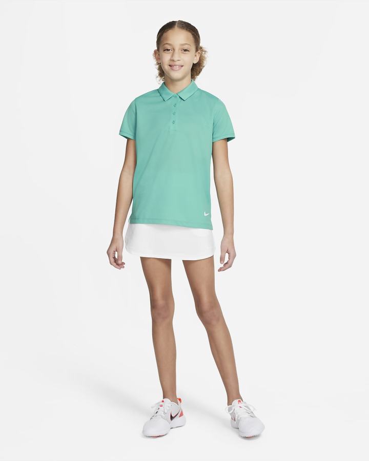 Nike Dri-FIT Victory Kids Golf Za Djevojčice Polo Majice Tirkizne Bijele | HR-25608QXHP