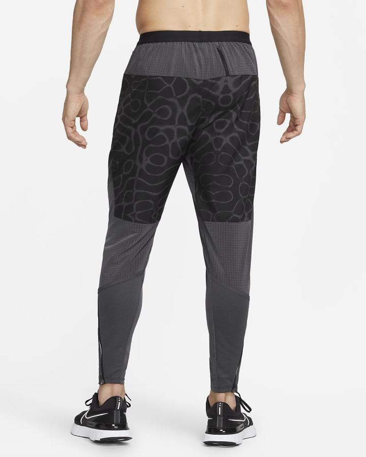 Nike Dri-FIT Wild Run Phenom Elite Woven Graficke Running Muške Hlače Crne Tamno Sive | HR-75896EAPO