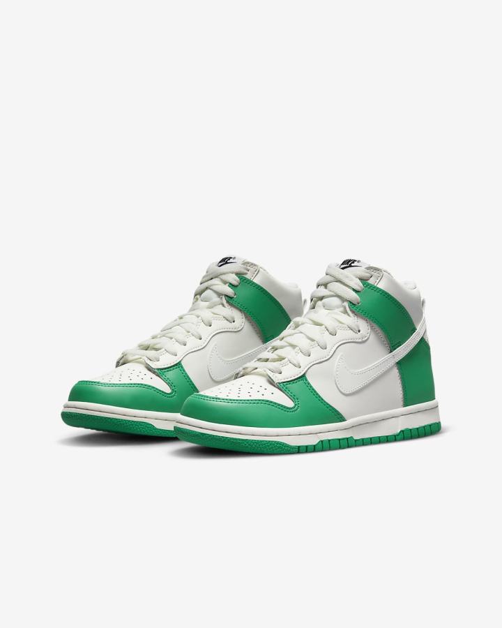 Nike Dunk High Kids Za Djevojčice Tenisiće Zelene Crne | HR-56173JKVY