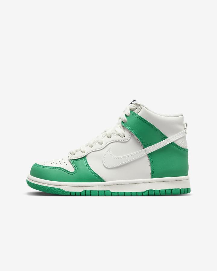 Nike Dunk High Kids Za Djevojčice Tenisiće Zelene Crne | HR-56173JKVY