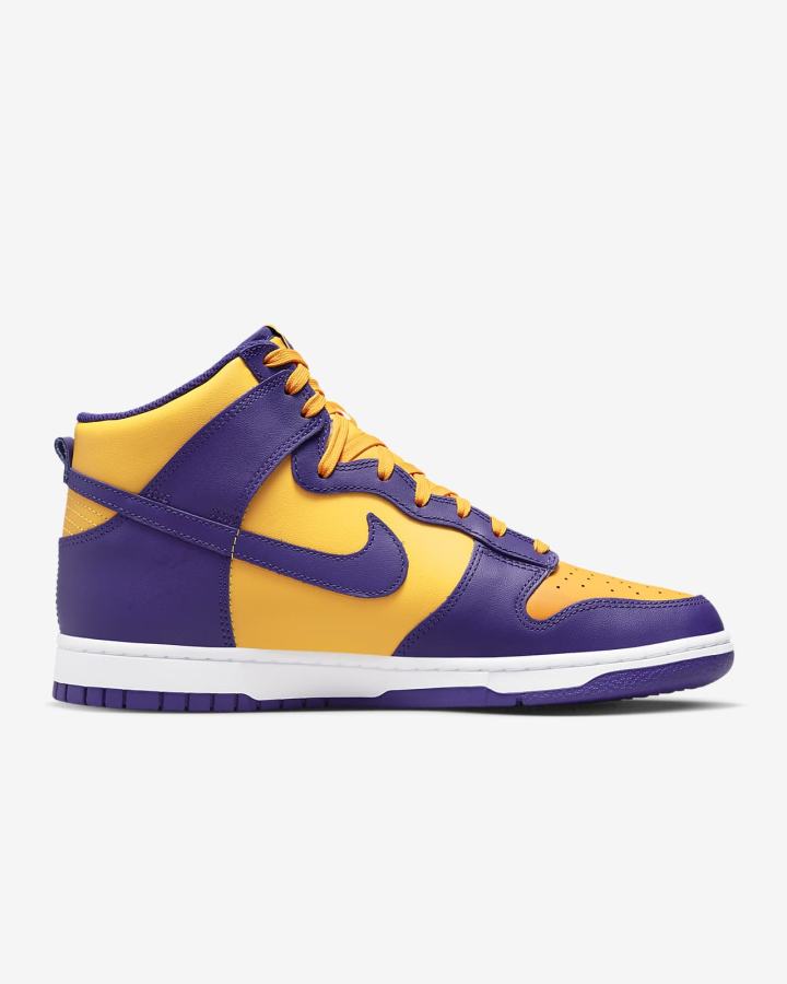 Nike Dunk High Retro Muške Tenisiće Ljubičaste Zlatne Bijele | HR-31954VADU