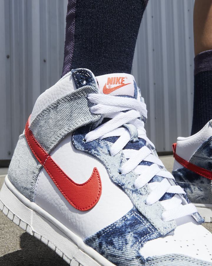 Nike Dunk High Ženske Tenisiće Visebojne Bijele Crvene | HR-13462YWPL