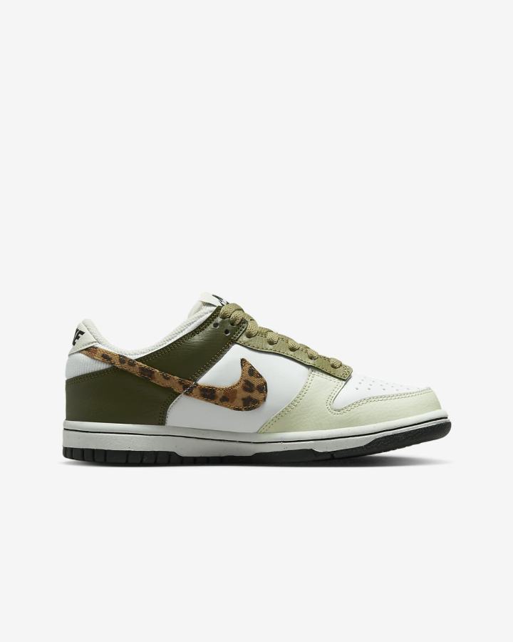 Nike Dunk Low Kids Za Djevojčice Tenisiće Bijele Zelene Crne | HR-92036JPDT