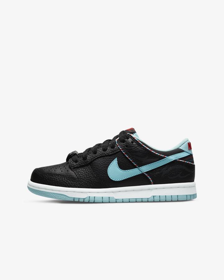 Nike Dunk Low SE Kids Za Djevojčice Tenisiće Crne Bijele Crvene | HR-01283POZR