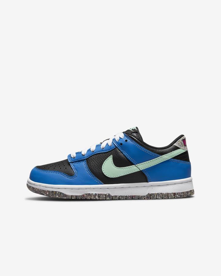 Nike Dunk Low SE Kids Za Djevojčice Tenisiće Crne Svijetlo Plave Roze Menta | HR-01378WAOC