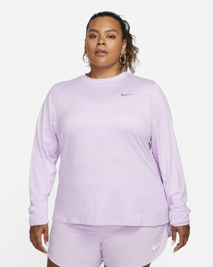 Nike Element Running Crew (Plus Size) Ženske Dukserice Ljubičaste | HR-46907DVXM