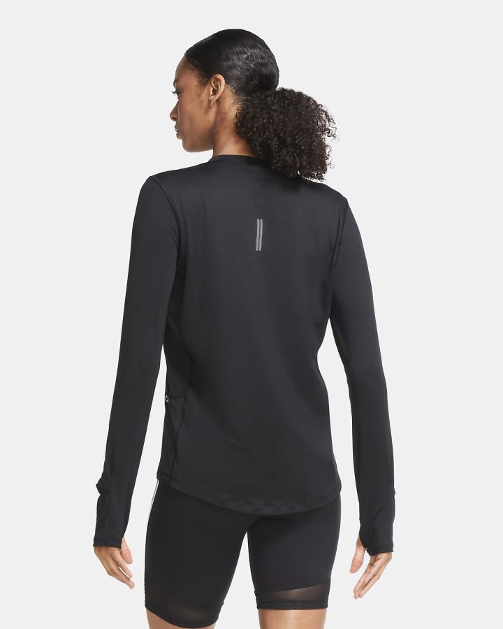 Nike Element Running Crew (Plus Size) Ženske Dukserice Crne | HR-56842RPJX