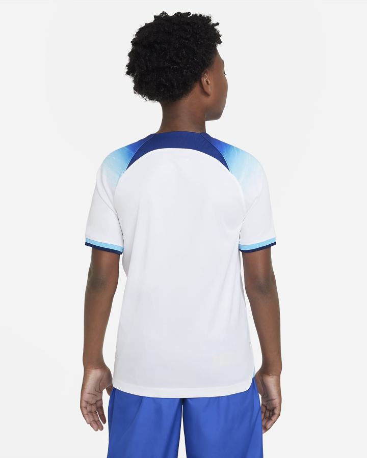 Nike England 2022/23 Stadium Home Kids Dri-FIT Soccer Za Djevojčice Dres Bijele Plave | HR-26107UWLV