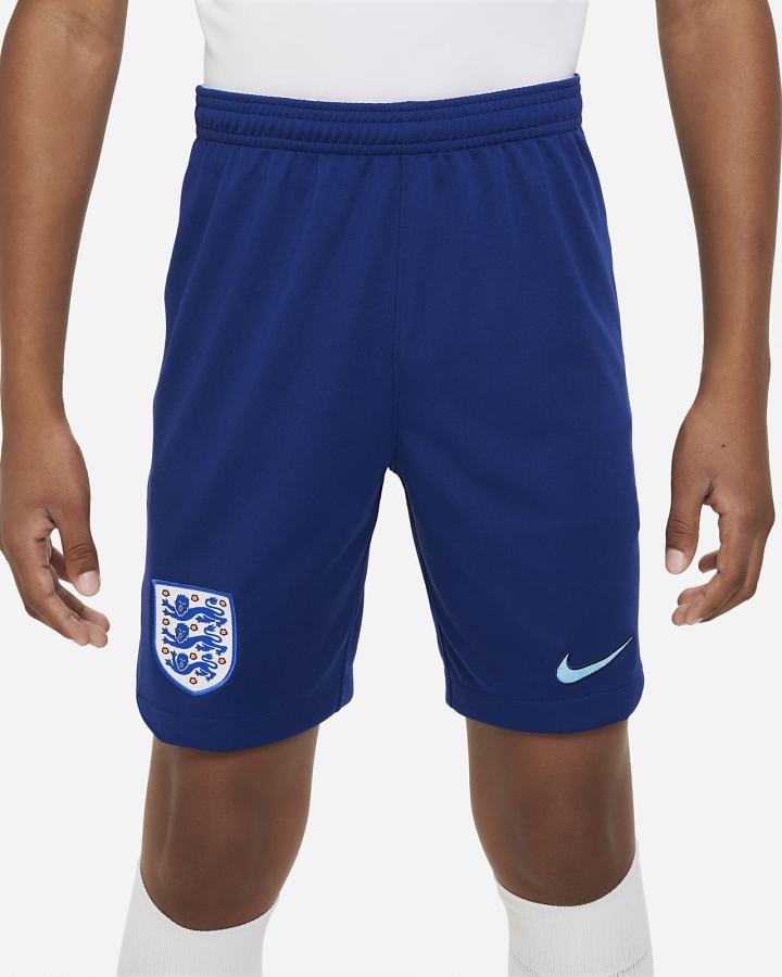 Nike England 2022/23 Stadium Home Kids Dri-FIT Soccer Za Dječake Kratke Hlače Plave | HR-61048QKRP