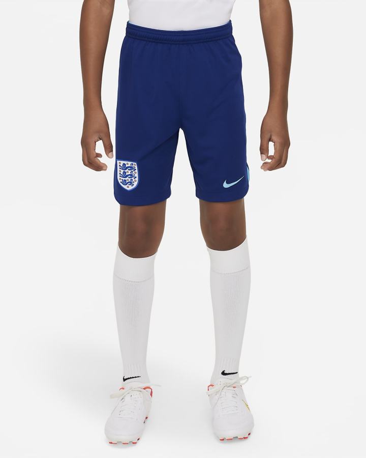 Nike England 2022/23 Stadium Home Kids Dri-FIT Soccer Za Dječake Kratke Hlače Plave | HR-61048QKRP