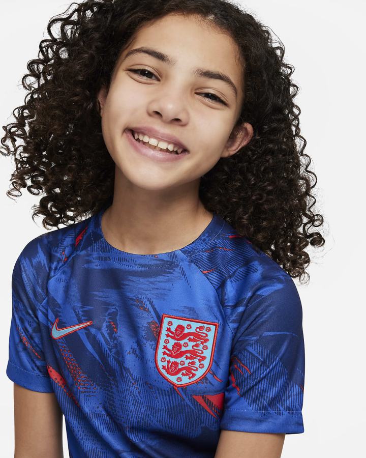 Nike England Kids Dri-FIT Pre-Match Soccer Top Za Dječake Majice Plave Kraljevska Plava Crvene Plave | HR-78356INXJ