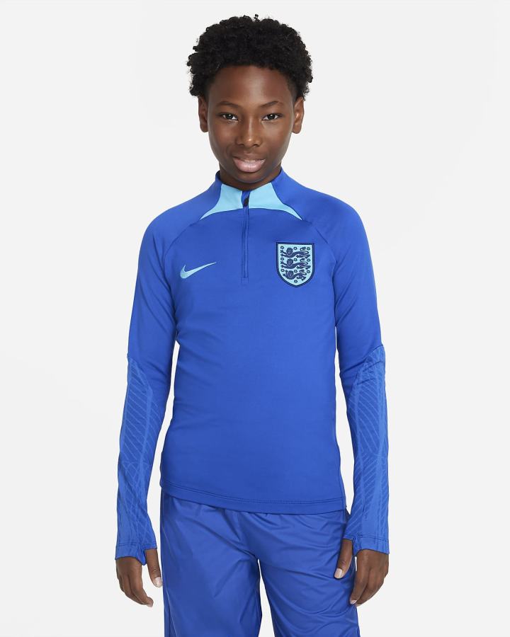 Nike England Strike Kids Dri-FIT Knit Soccer Drill Top Za Djevojčice Pulover Kraljevska Plava Plave | HR-53402DMKT