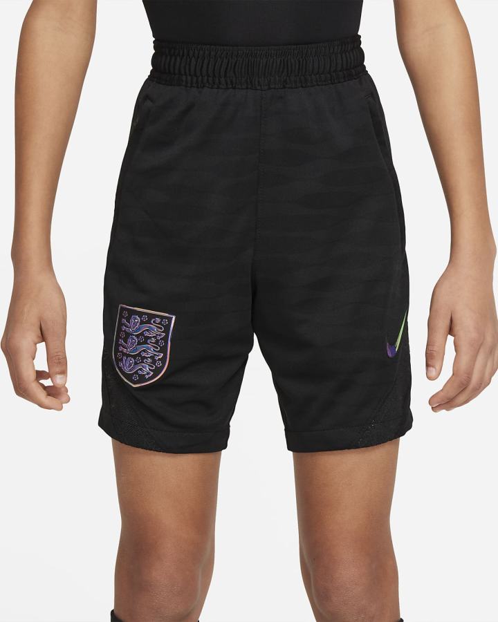 Nike England Strike Kids Dri-FIT Soccer Za Djevojčice Kratke Hlače Crne | HR-12897MNPZ