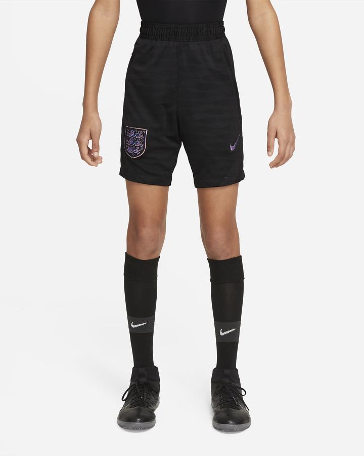 Nike England Strike Kids Dri-FIT Soccer Za Djevojčice Kratke Hlače Crne | HR-12897MNPZ