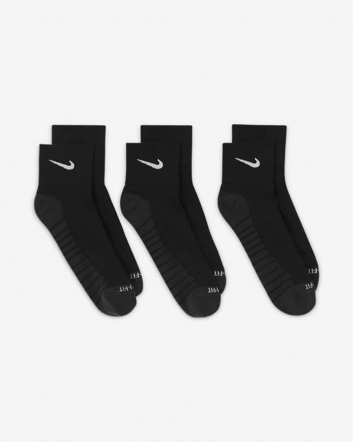 Nike Everyday Max Cushioned Training Ankle (3 Pairs) Muške Čarape Crne Tamno Sive Bijele | HR-83270YOZM