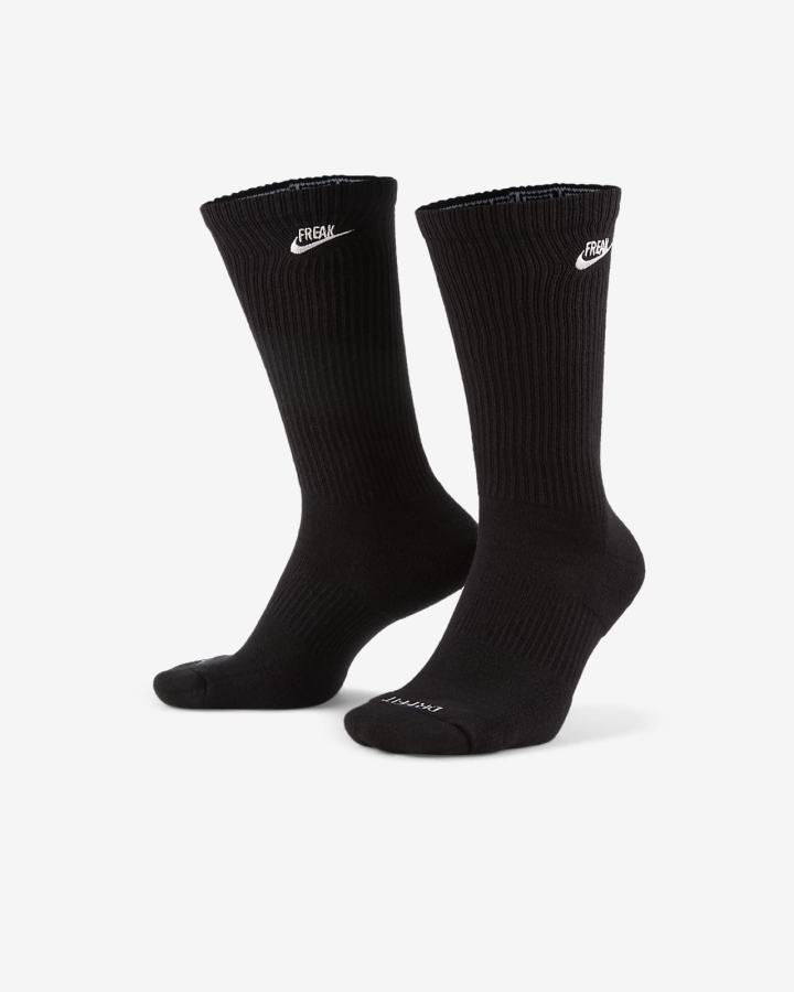 Nike Everyday Plus Cushioned Basketball Crew Muške Čarape Crne Bijele | HR-59837GKAX