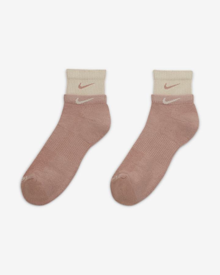 Nike Everyday Plus Cushioned Training Ankle Muške Čarape Roze Bijele | HR-62981KHZM