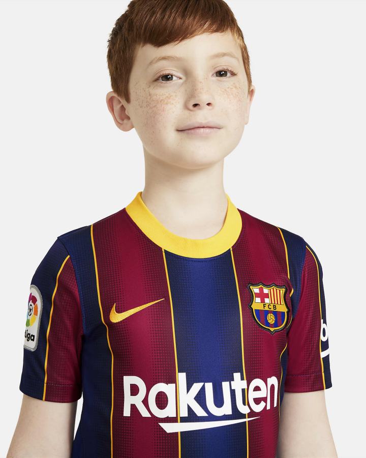 Nike FC Barcelona 2020/21 Stadium Home Kids Soccer Za Dječake Dres Tamno Kraljevska Plava Plave | HR-15670KLWA