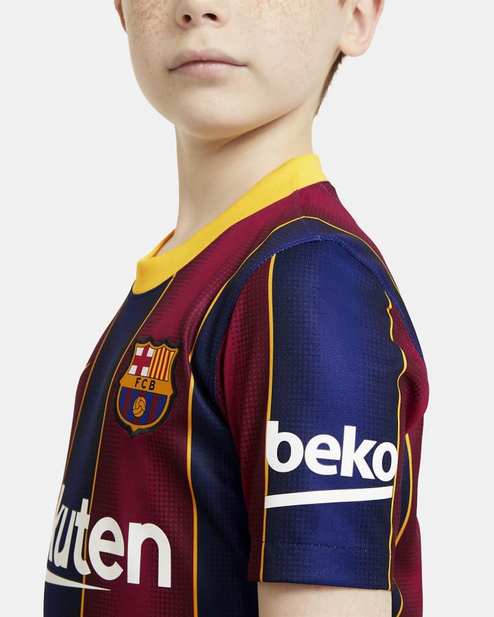 Nike FC Barcelona 2020/21 Stadium Home Kids Soccer Za Dječake Dres Tamno Kraljevska Plava Plave | HR-15670KLWA