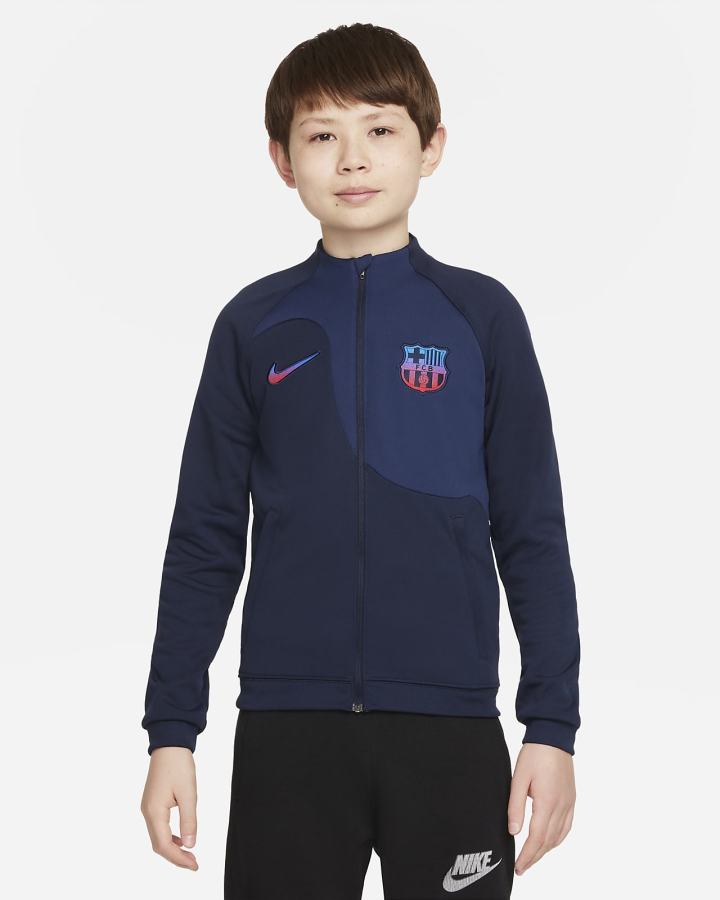 Nike FC Barcelona Academy Pro Kids Soccer Za Djevojčice Jakne Obsidijanske Tamnoplave Crvene | HR-50439IGWK