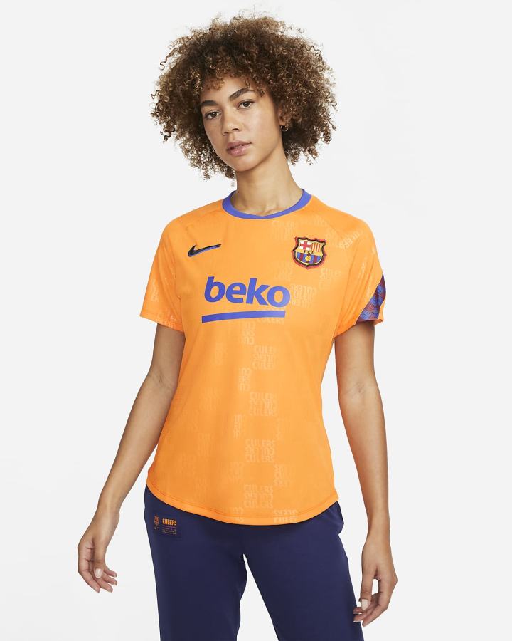 Nike FC Barcelona Dri-FIT Pre-Match Soccer Top Ženske Majice Narančaste Kraljevska Plava Crne | HR-61892VHGJ