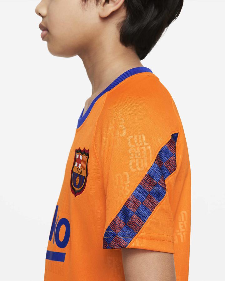 Nike FC Barcelona Kids Dri-FIT Pre-Match Soccer Top Za Dječake Majice Narančaste Kraljevska Plava Crne | HR-20384LOBU