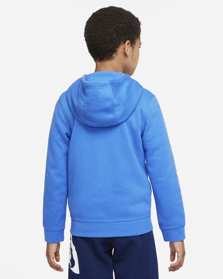 Nike FC Barcelona Kids Full-Zip Fleece Za Dječake Majica S Kapuljačom Plave Bijele | HR-15832QCXJ