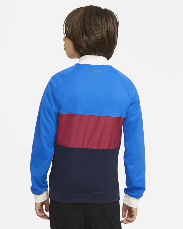 Nike FC Barcelona Kids Full-Zip Soccer Track Za Dječake Jakne Obsidijanske Crvene Bijele | HR-09381OGLU