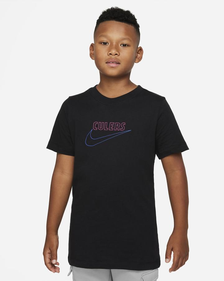 Nike FC Barcelona Kids Soccer Za Dječake Majice Crne | HR-92765NXWT