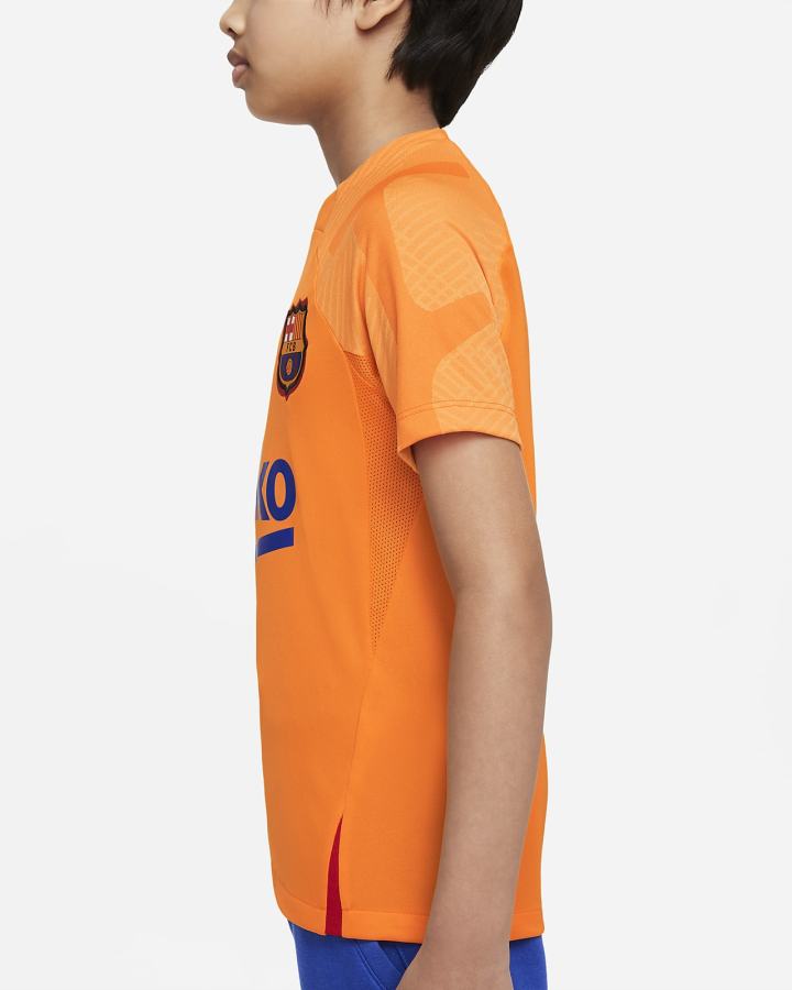 Nike FC Barcelona Strike Kids Dri-FIT Short-Sleeve Soccer Top Za Djevojčice Majice Narančaste Crvene Crne | HR-24976XAJE