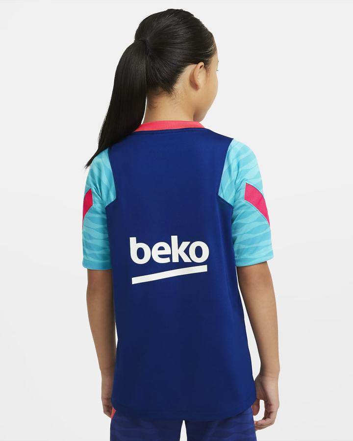 Nike FC Barcelona Strike Kids Short-Sleeve Soccer Top Za Dječake Majice Kraljevska Plava Plave Tirkizne Crvene | HR-36950ITLY