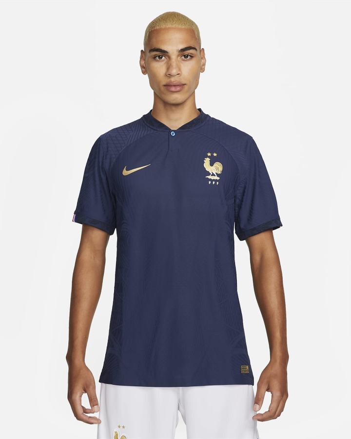 Nike FFF 2022/23 Match Home Dri-FIT ADV Soccer Muške Dres Tamnoplave Metalne Zlatne | HR-78934IYKH