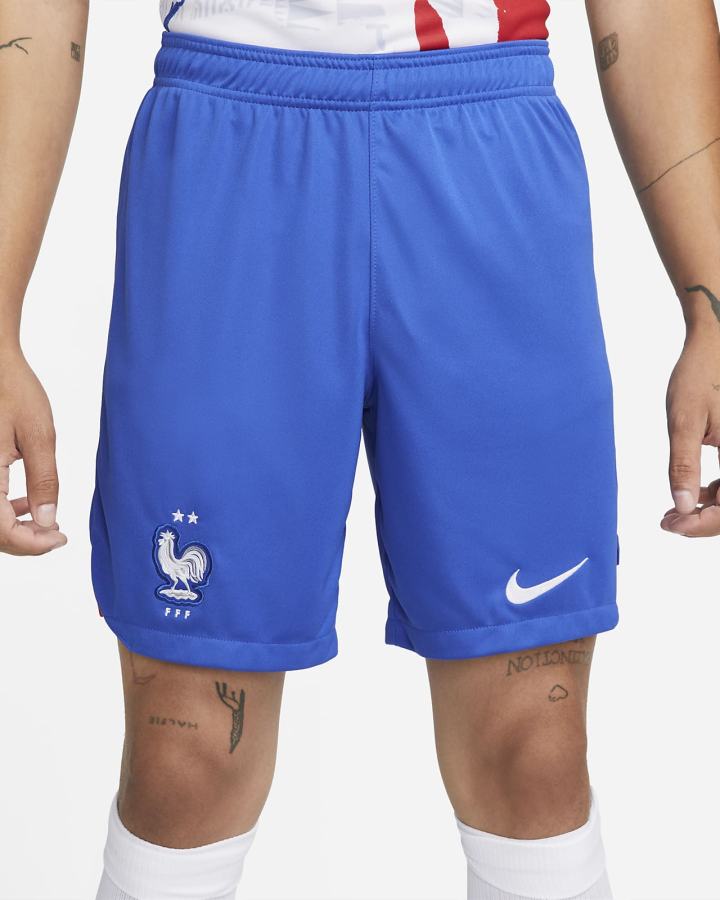 Nike FFF 2022/23 Stadium Away Dri-FIT Soccer Muške Kratke Hlače Kraljevska Plava Bijele | HR-94065HPNT