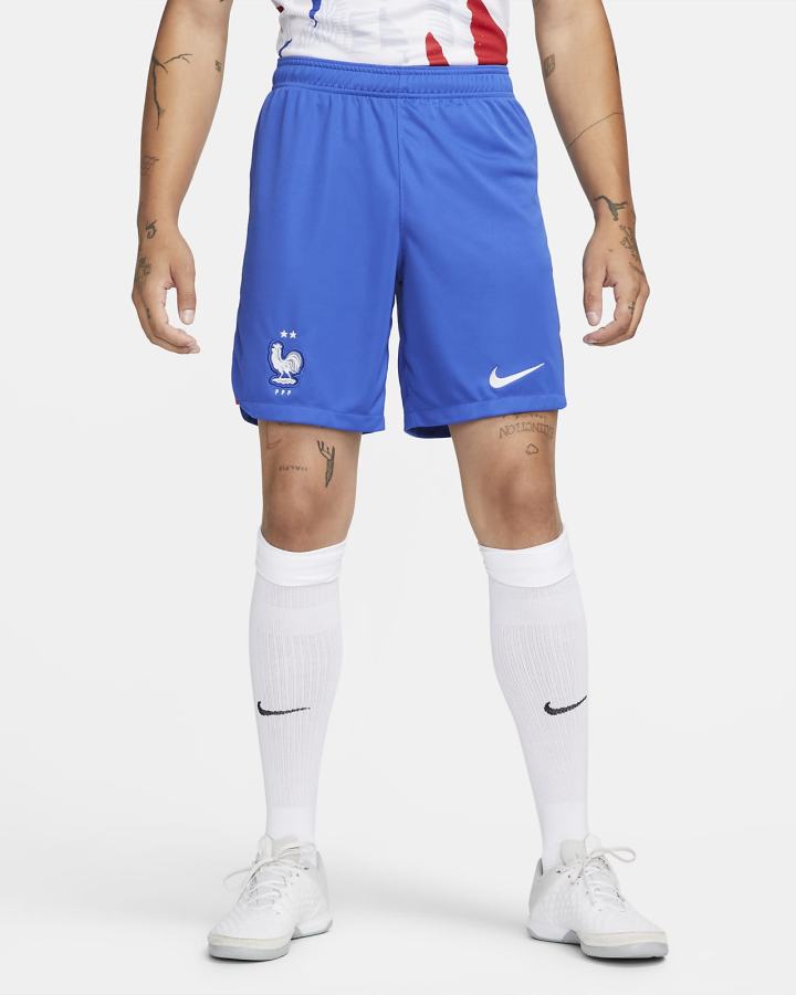 Nike FFF 2022/23 Stadium Away Dri-FIT Soccer Muške Kratke Hlače Kraljevska Plava Bijele | HR-94065HPNT