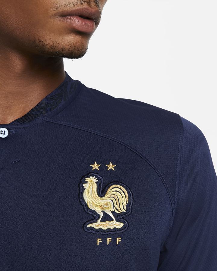 Nike FFF 2022/23 Stadium Home Dri-FIT Soccer Muške Dres Tamnoplave Metalne Zlatne | HR-40361BMUC