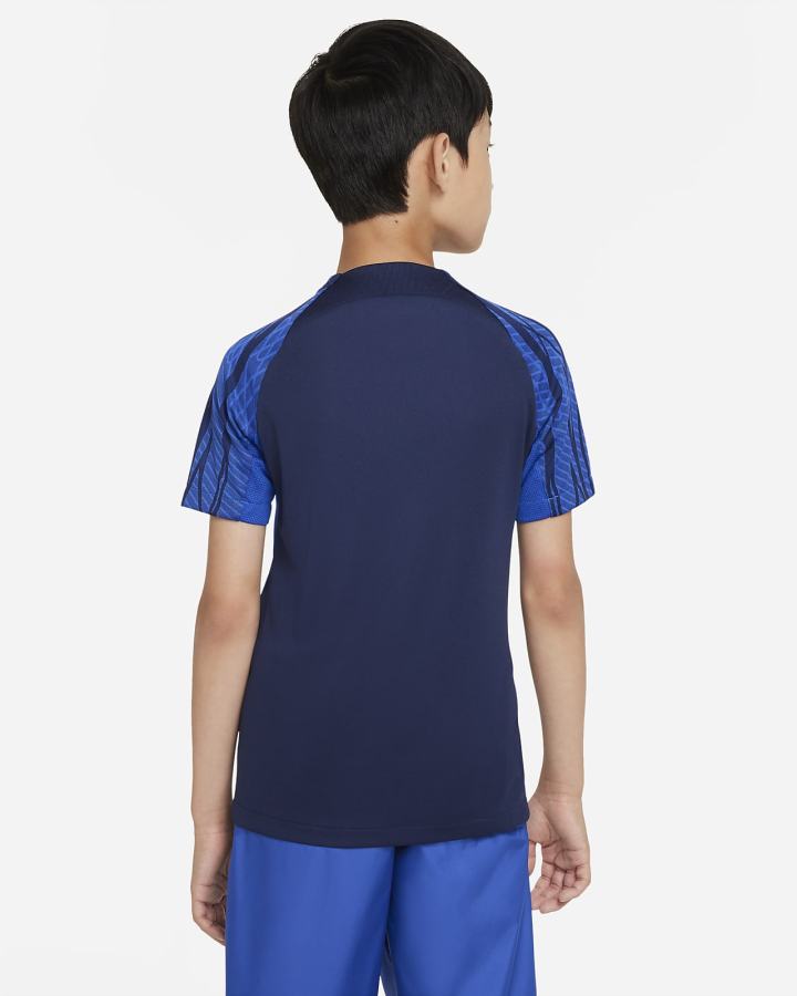 Nike FFF Strike Kids Dri-FIT Short-Sleeve Soccer Top Za Dječake Majice Tamnoplave Kraljevska Plava Metalne Zlatne | HR-21508GJOY