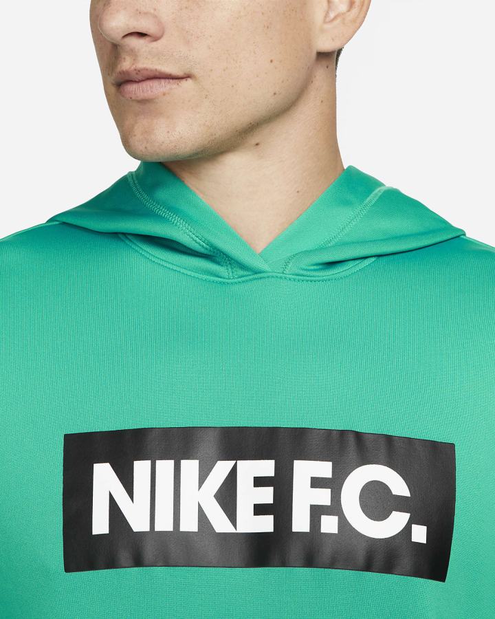 Nike F.C. Soccer Muške Majica S Kapuljačom Zelene Bijele Crne | HR-67285OSJP