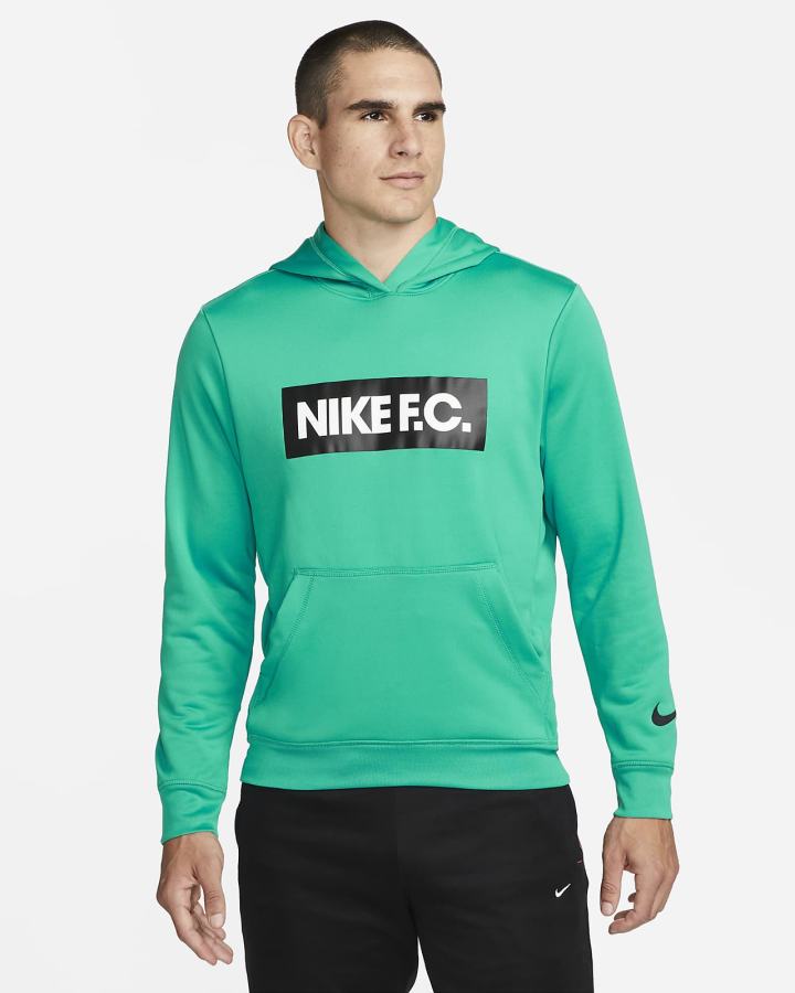 Nike F.C. Soccer Muške Majica S Kapuljačom Zelene Bijele Crne | HR-67285OSJP