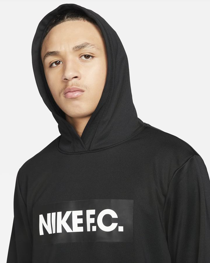 Nike F.C. Soccer Muške Majica S Kapuljačom Crne Bijele | HR-81564YSQR