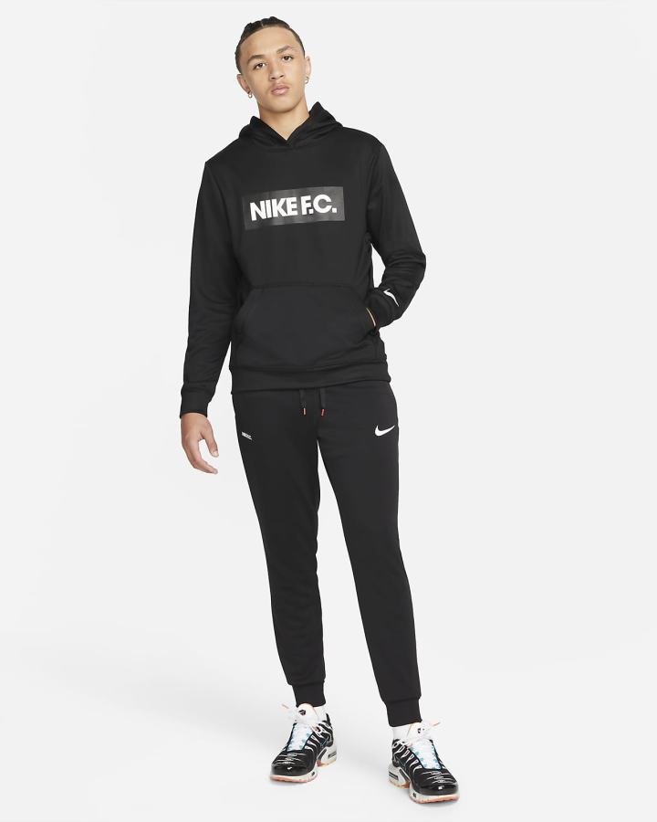 Nike F.C. Soccer Muške Majica S Kapuljačom Crne Bijele | HR-81564YSQR