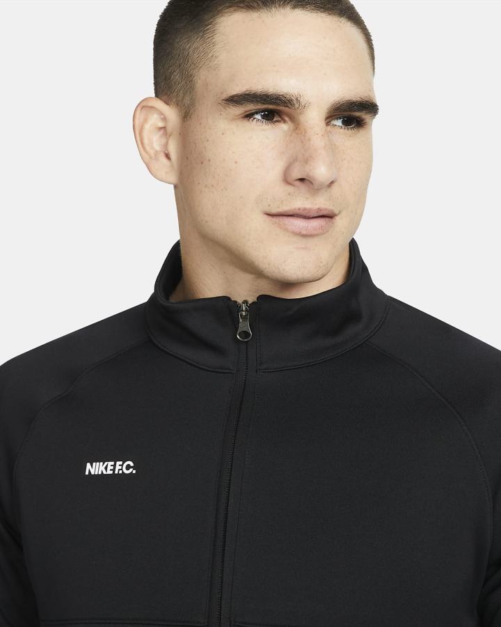 Nike F.C. Soccer Tracksuit Muške Trenirke Crne Bijele | HR-80234HFZD